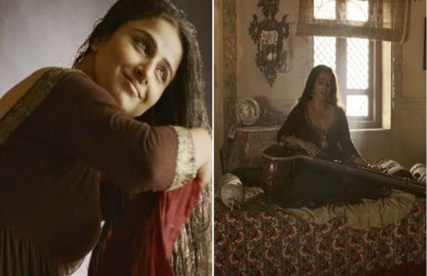 बेगम जान के गाने प्रेम में तोरे के एक सीन में विद्या बालन।