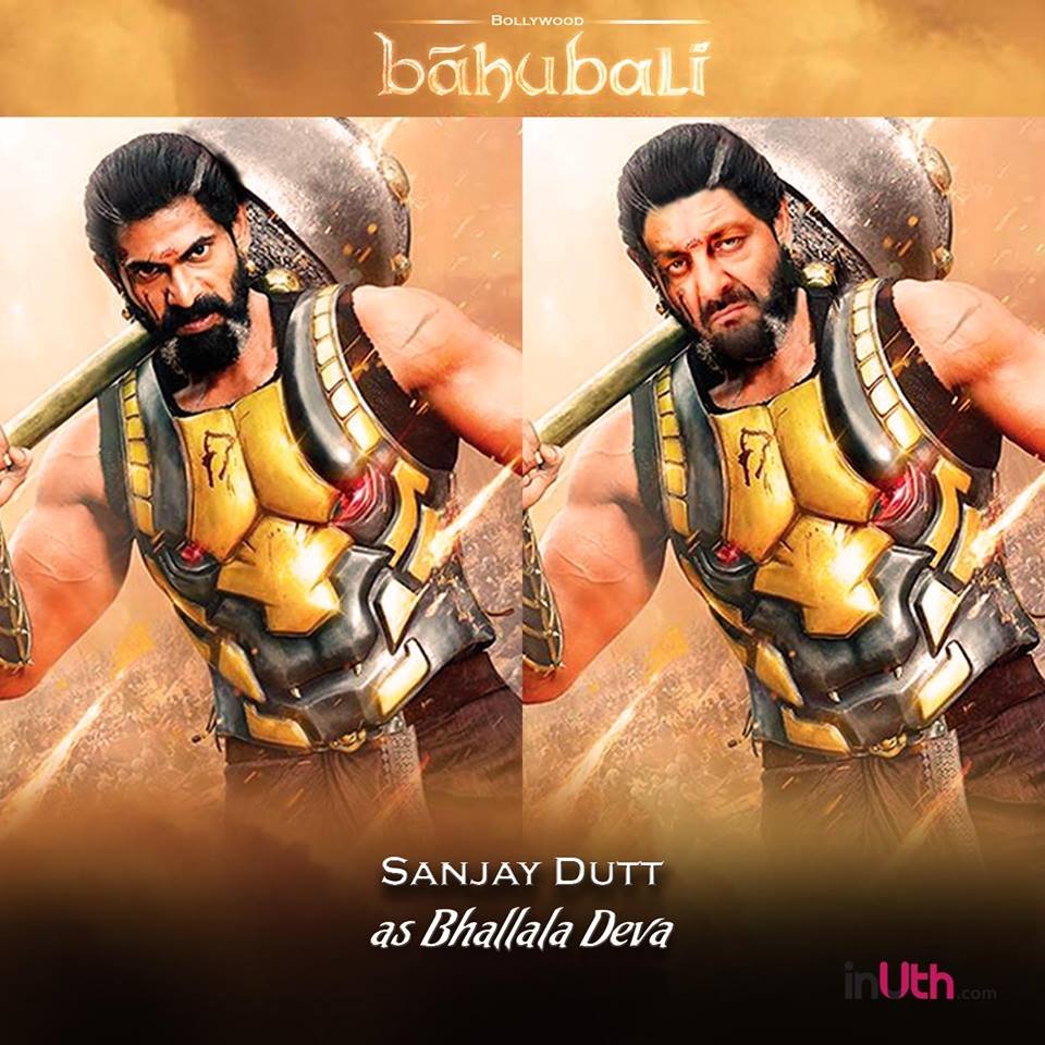 बाहुबली में अगर भल्लाल देव के रोल में संजय दत्त को लिया जाता तो वह कुछ इस तरह के दिखते ।