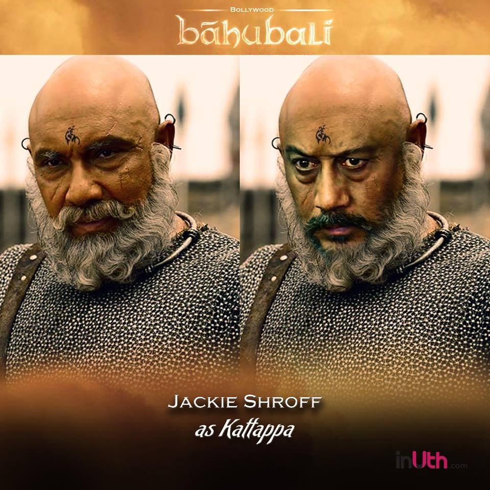 बाहुबली का सबसे चर्चित किरदार कटप्पा अगर जैकी श्रॉफ होते तो वह ऐसे दिखते ।