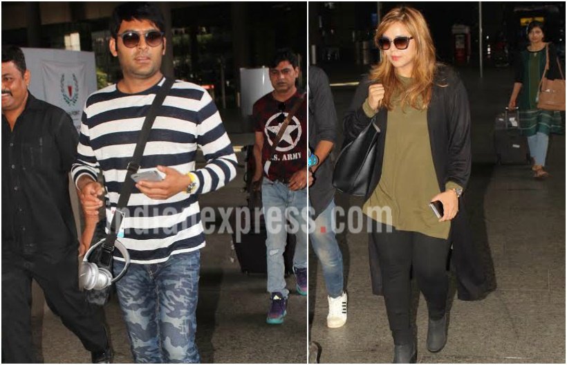 bipasha basu karan singh grover, jhanvi kapoor, shah rukh khan, salman khan, alia bhatt, sonam kapoor, ranveer singh, malaika arora, kapil sharma, kapil sharma girlfriedn ginni chatrath, bollywood spotted, bollywood celebs at airport, bollywood couples, bollywood news, entertainment updates, indian express, indian express news, indian express entertainment"