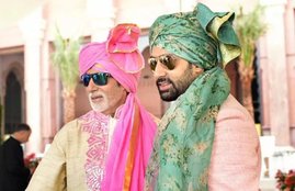 amitabh bachchan abu dhabi wedding, abhishekl bachchan abu dhabi wedding, abhishek bachchan anushka rajan wedding, abhishek bachchan sister wedding, abhishek bachchan dance wedding, aishwarya bachchan missing wedding, jaya bachchan abu dhabi wedding, bachchans attend wedding, bachchans abu dhabi wedding, anushka rajan wedding, bollywood weddings, big fat bollywood weddings, bollywood news, bollywood updates, entertainment news