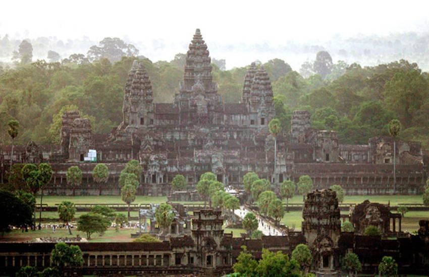 Angkor Wat Temple of Cambodia, Largest temple of the world, Akshardham temple