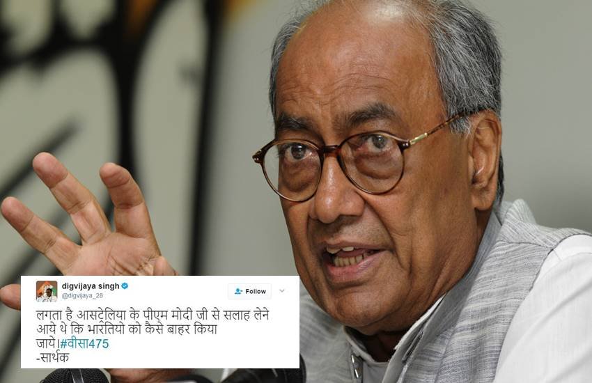 कांग्रेस महासचिव दिग्विजय सिंह।