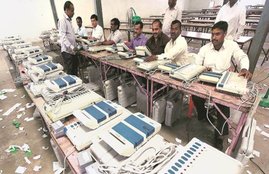 EVM, EVM tampering, electronic voting machine, EVM tamper, EVM india, EVM elections, arvind kejriwal, Can we trust EVMs hashtag, AAP, BJP, BJP vote in EVM, lotus print, VVPAT, EVM VVPAT, election commission