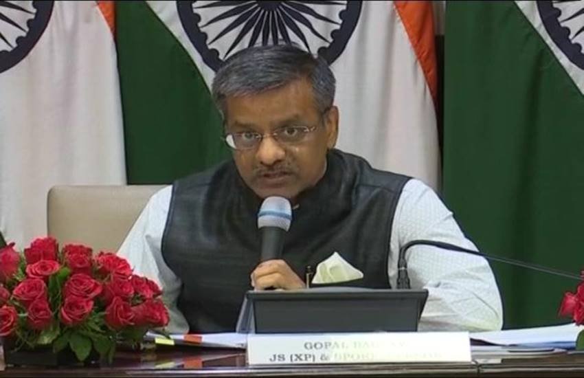 विदेश मंत्रालय के प्रवक्‍ता गोपाल बागले। (Source: ANI)