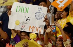 IPL 10: कोलकाता के ईडन गार्डन में भिड़े पीएम नरेंद्र मोदी और दीदी ममता बैनर्जी