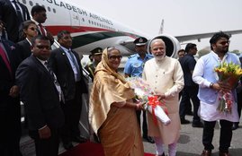 Sheikh Hasina, Sheikh Hasina In India, Sheikh Hasina India Tour, Sheikh Hasina India Visit, Sheikh Hasina Meets Narendra Modi, Sheikh Hasina And Narendra Modi, शेख हसीना, नरेंद्र मोदी, शेख Modi-Hasina Joint Statement, हसीना नरेंद्र मोदी मुलाकात, Bangladeshi PM, Bangladesh Creation, India-Bangladesh Relations, PM Narendra Modi, World