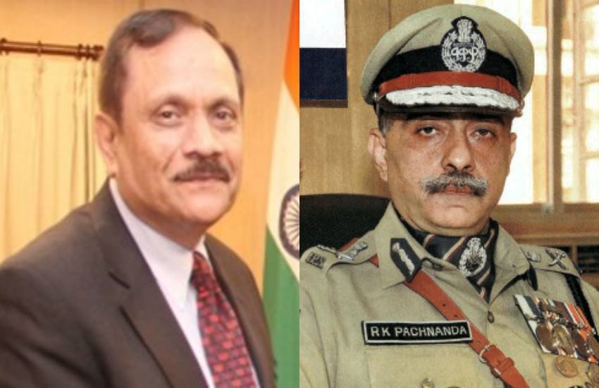 आईपीएस अधिकारी राजीव राय भटनागर और आरके पचनंदा। (File Photos)