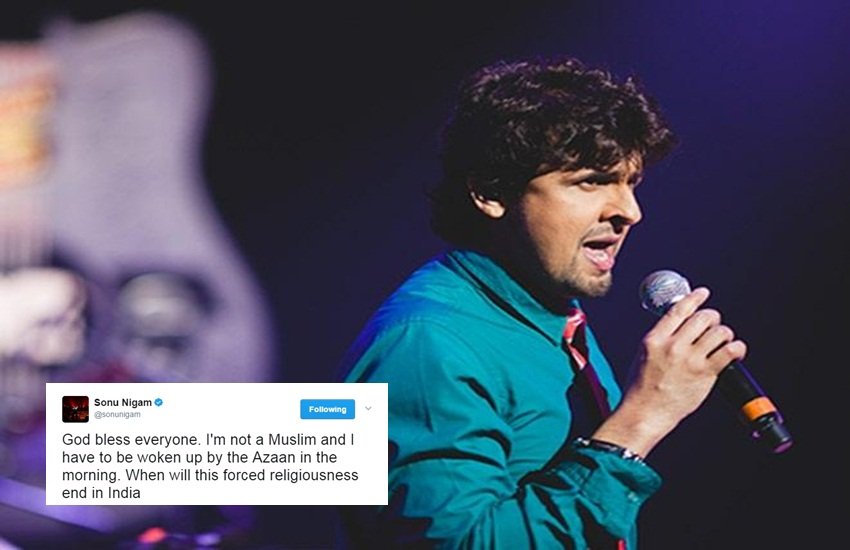 sonu nigam azaan row, sonu nigam head shave, sonu nigam 10 lakh, sonu nigam bald images, sonu nigam shaves off hair