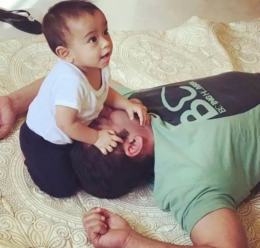 salman khan, salman khan nephew, salman khan ahil, salman khan ahil pictures, salman khan dabang tour, salman khan hong kong performance, daisy shah, sohail khan, prabhu deva, arpita khan, salman khan tubelight, salman khan indian express, entertainment news