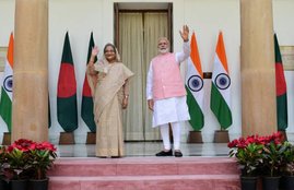 Sheikh Hasina India Tour, Sheikh Hasina India Visit, Sheikh Hasina Meets Narendra Modi, Sheikh Hasina And Narendra Modi, शेख हसीना, नरेंद्र मोदी, शेख हसीना नरेंद्र मोदी मुलाकात, Bangladeshi PM