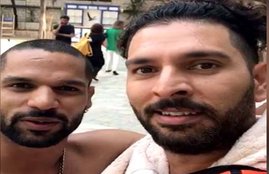 Shikhar Dhawan, Ayesha Mukherjee, Yuvraj Singh, Yuvraj makes Shikhar Dhawan April Fool, Yuvraj made April Fool of Shikhar Dhawan, Cricket News, Funny News from Cricket, Yuvraj Singh Prank To Shikhar Dhawan, Sunrisers Hyderabad, Indian Premier Legue, IPL Tenth Edition, Cricket News, Sports News
