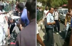 एयरफोर्स की वर्दी पहने शख्स की सरेआम हुई पिटाई, वीडियो हुआ वायरल