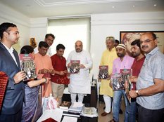 Bjp President Amit shah, Pm Narendra Mod, Clean India Campaign, Gandhi ji Clean india Campaign, Unnat Bharat