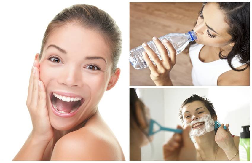 beauty, water bottel, shaving razor beauty, water bottel, shaving razor