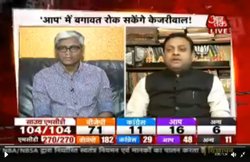 एमसीडी चुनाव 2017: लाइव शो में बीजेपी प्रवक्ता संबित पात्रा का बयान, बोले-संसार में केवल एक भगवान और उनका नाम है अरविंद केजरीवाल