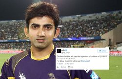 गौतम गंभीर ने उठाया सुकमा में शहीद जवानों के बच्‍चों का खर्च, लोग बोले- ये हैं असली बाहुबली