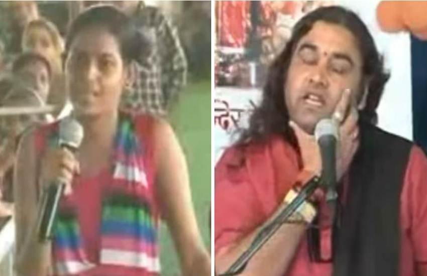 बाबा और लड़की के बीच हुई बहस। (Photo Source: Screenshot/Youtube) बाबा और लड़की के बीच हुई बहस। (Photo Source: Screenshot/Youtube)