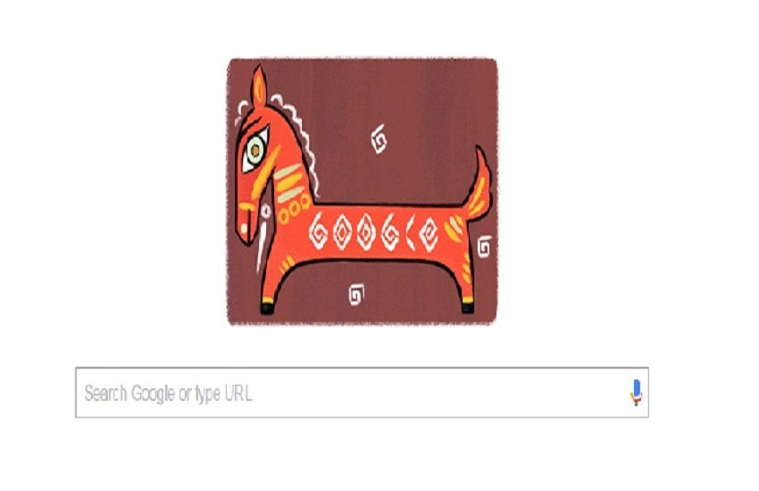google doodle, jamini roy, indian painter