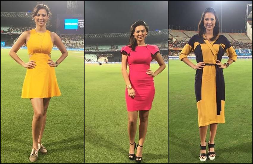 IPL, IPL 10, ipl 2017, ipl season, IPL anchors, IPL Anchor in 2016, First anchor in ipl, IPL Anchors pics, mandira bedi, karishma kotak, rochell, ipl opening, ipl host, ipl news