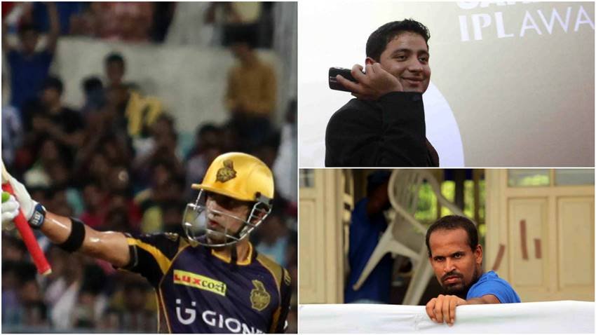 gautam gambhir, piyush chawala, yusuf pathan