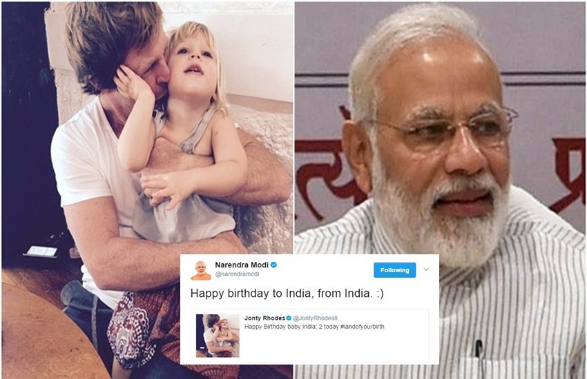 जॉन्टी रोड्स की बेटी को पीएम नरेंद्र मोदी ने किया विश, ट्विटर पर लिखा- हैप्पी बर्थडे टू इंडिया, फ्रॉम इंडिया