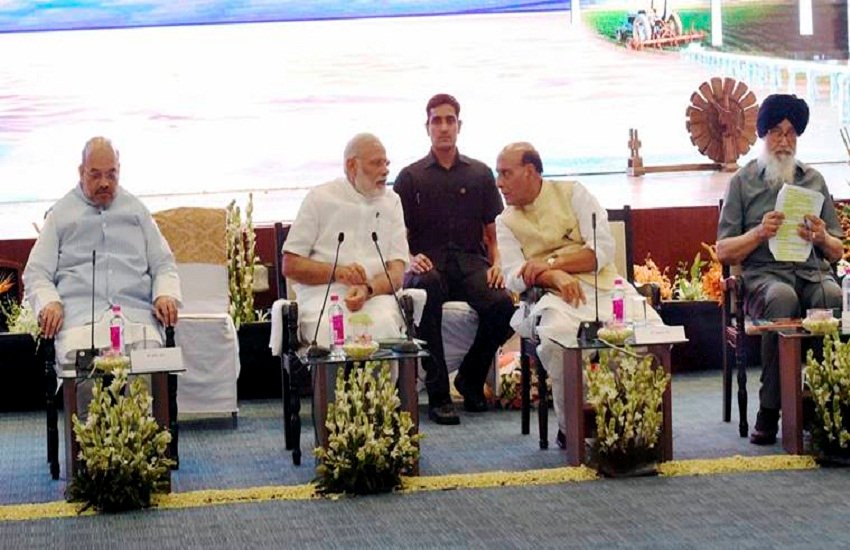 Narendra Modi, Amit Shah, Rajnath Singh, Prakash Singh Badal