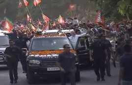 Narendra Modi Road Show, Narendra Modi in Odisha, BJP, BJP Meeting, BJP National Executive, Amit Shah
