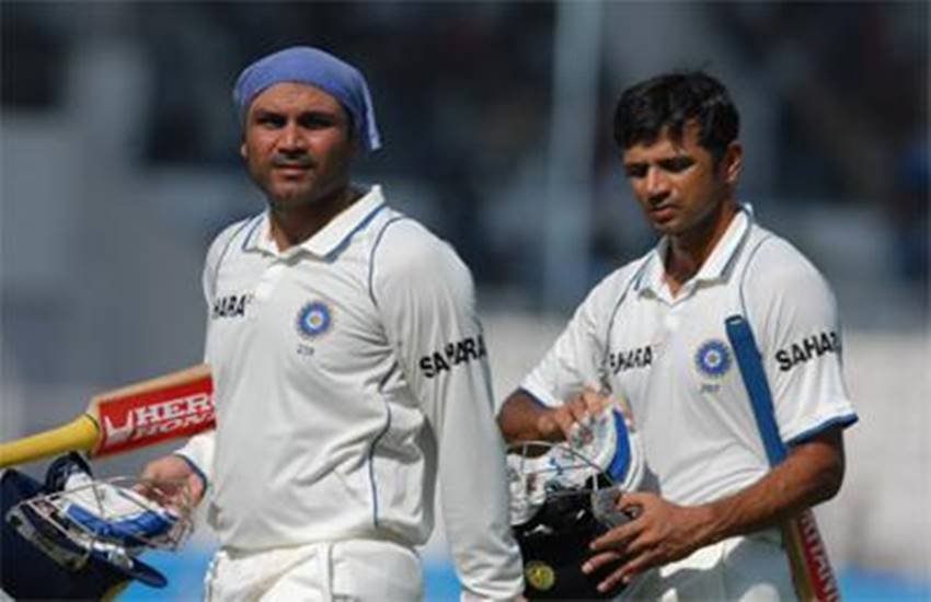 sahwag with dravid sahwag with dravid