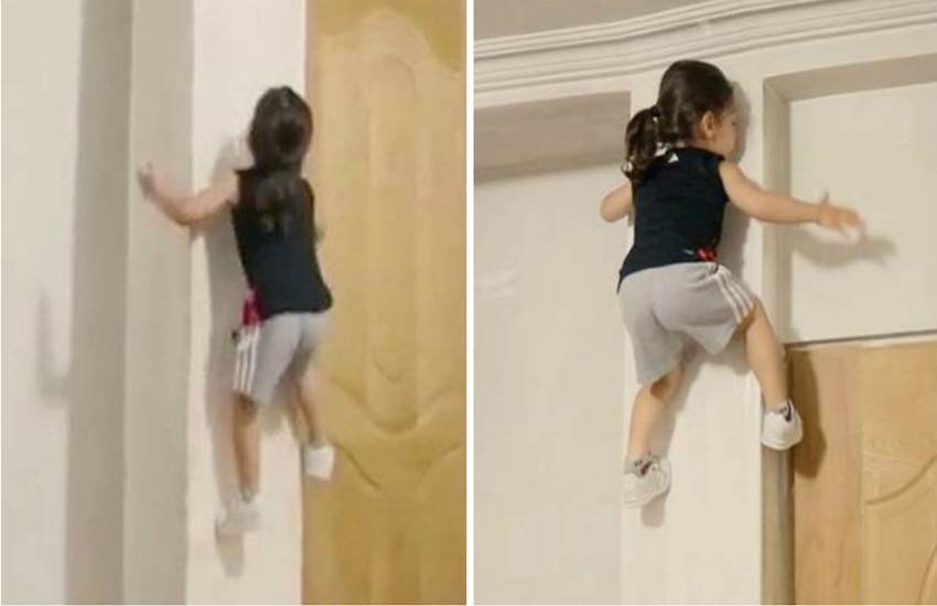 तीन साल के इस 'स्पाइडरमैन' को देखकर रह जाएंगे हैरान। (Photo Source: Videograb/Instagram)