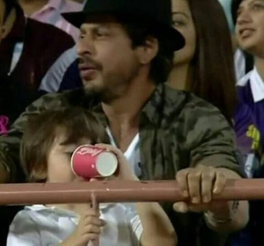 IPL 10, IPL, Shah Rukh Khan, Indian Premier League, AbRam, Sports, Cricket, Kolkata Knight Riders, Gujarat Lions"