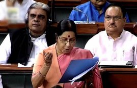 kulbhushan jadhav, sushma swaraj, shashi tharoor, Kulbhushan Jadhav Death Sentence,Kulbhushan Jadhav Death Sentence Fallout,Parliament Resolution Against Pakistan,Response Against Pakistan on Jadhav