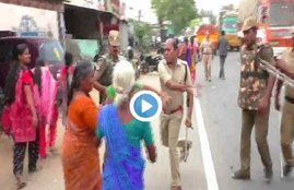 Police Officer, Woman Protestors, Tamilnadu, Screen Shots