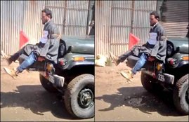 Farooq Dar, Major Gogoi, Farooq Dar Voted, Indian Army, Human Shield, Human Shield by Army, Jammu and kashmir, Kashmir Violence, Human Rights Commission, Man Tied to Jeep, Kashmir news, hindi news, jansatta