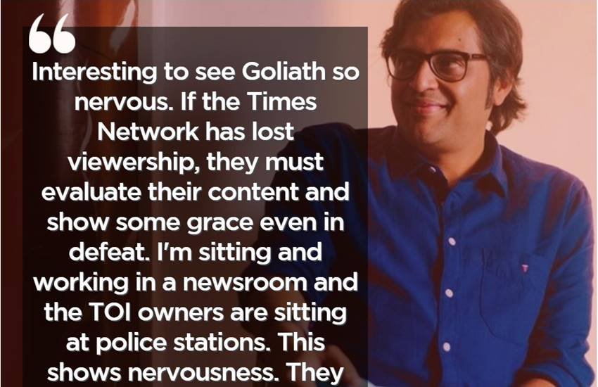 Arnab Goswami, Arnab Goswami Message, Arnab Goswami Video, Arnab Goswami vs TOI, Arnab Goswami vs Times Group, Times Of India Arnab Goswami, Arnab Goswami Message, Arnab Goswami Video, Arnab Goswami vs TOI, Arnab Goswami vs Times Group, Times Of India