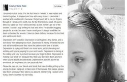 डिप्रेशन की शिकार 17 साल की लड़की ने फेसबुक पर लिखा कुछ ऐसा कि तेजी से हो गया&nbsp;वायरल