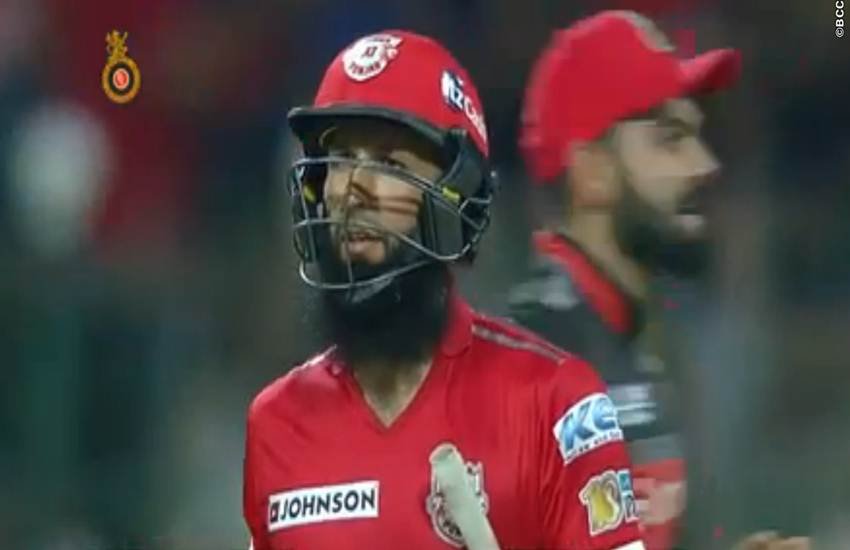 bat, no appeal, bowler, wicket-keeper, hashim Amla, Kings XI Punjab score, Royal Challengers Bangalore bat, no appeal, bowler, wicket-keeper, hashim Amla, Kings XI Punjab score, Royal Challengers Bangalore