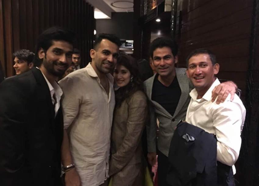 zaheer khan, zaheer khan sagarika ghatge, zaheer khan engagement, zaheer khan sagarike ghatge engagement, virat kohli, anushka sharma, sachin tendulkar, sports news, sports, cricket new, cricket,
