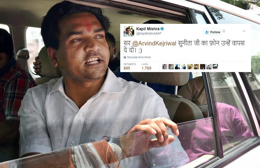 आम आदमी पार्टी से बर्खास्त दिल्ली के पूर्व जल मंत्री कपिल मिश्रा।(फोटो- पीटीआई)
