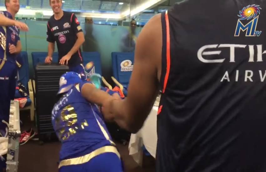 Kieron Pollard, fun, nicholas pooran, birthday, video, Mumbai Indians