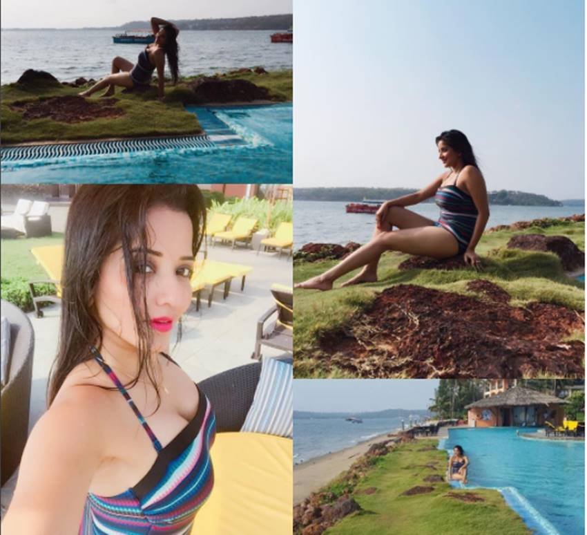 monalisa. vikrant singh rajput, nach baliye8, hoilday in goa