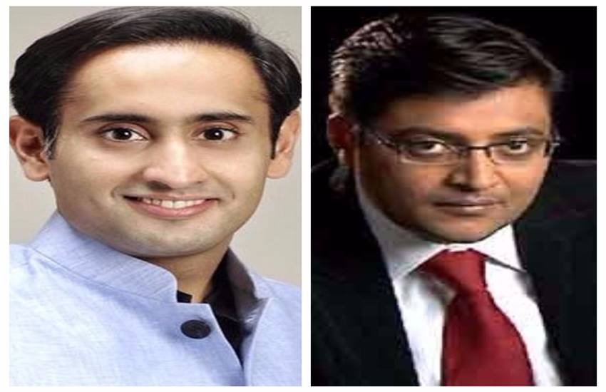 राहुल कंवल और अर्णब गोस्वामी।