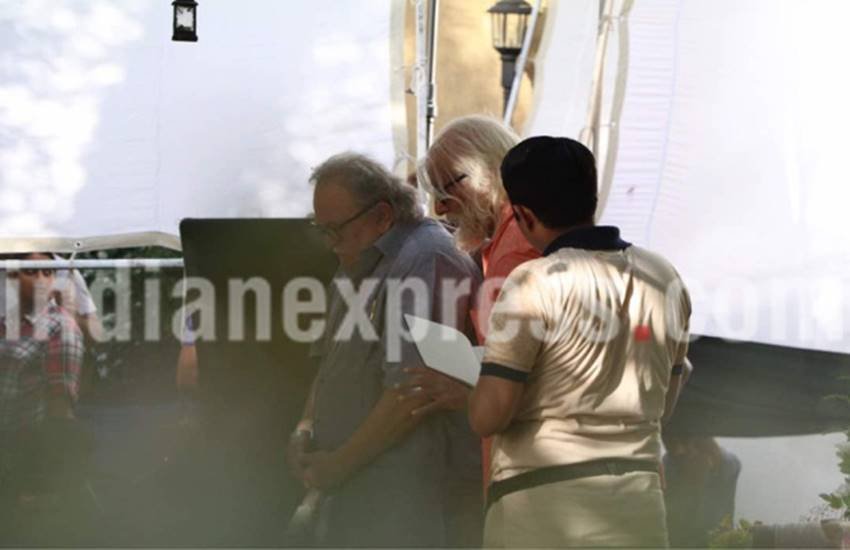 पिछले दिनो फिल्म में दोनों के गेटअप की पहली तस्वीर मीडिया में लीक हुई थी।(Source: Photo by Varinder Chawla)