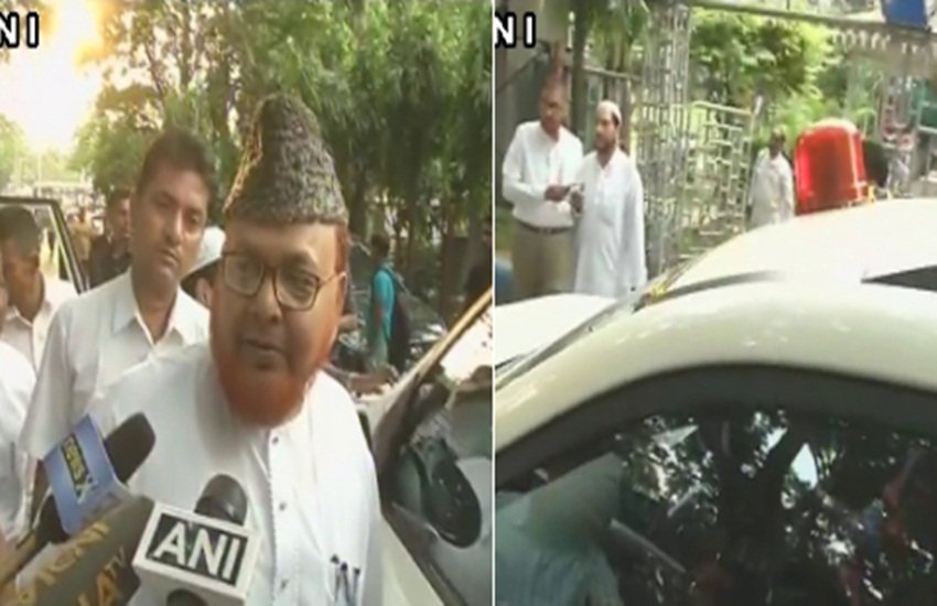 शाही इमाम की गाड़ी पर लाल बत्ती, पूछने पर बोले- ममता बनर्जी बोलीं आप जला के रखें , हम हैं
