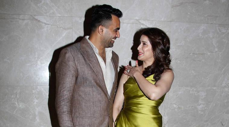 zaheer khan, zaheer khan sagarika ghatge, zaheer khan engagement, zaheer khan sagarike ghatge engagement, virat kohli, anushka sharma, sachin tendulkar, sports news, sports, cricket new, cricket,
