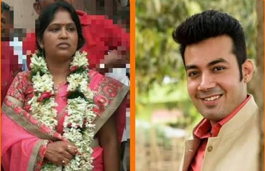 भागलपुर की महापौर बनी सीमा साह (दांया साइड) और उप महापौर राजेश वर्मा (बांया साइड)