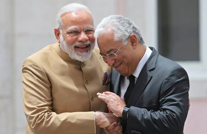 Narendra Modi, Narendra Modi in Portugal, Narendra Modi Portugal Tour, Narendra Modi meets Antonio Costa, Modi-Costa Meet, World News