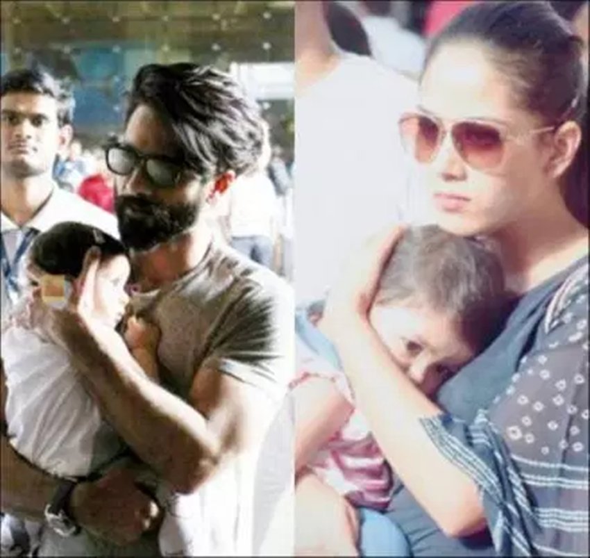 Shahid Kapoor, Misha Kapoor, Misha Photos, Shahid Misha Cute Photos, mira misha photos, shahid kapoor daughter photos, shahid kapoor mira rajput, shahid mira daughter, Bollywood News in Hindi, Entertainment News in Hindi