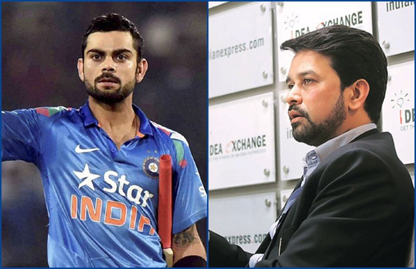Former BCCI President Anurag Thakur, virat should be the boss, kohli is the boss, virat kohli, Anurag Thakur, Former BCCI President, india, team india, anil kumble Former BCCI President Anurag Thakur, virat should be the boss, kohli is the boss, virat kohli, Anurag Thakur, Former BCCI President, india, team india, anil kumble