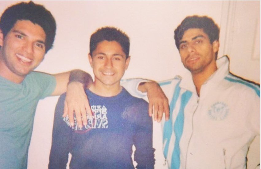 Yuvraj Singh and Ashish Nehra old Picture